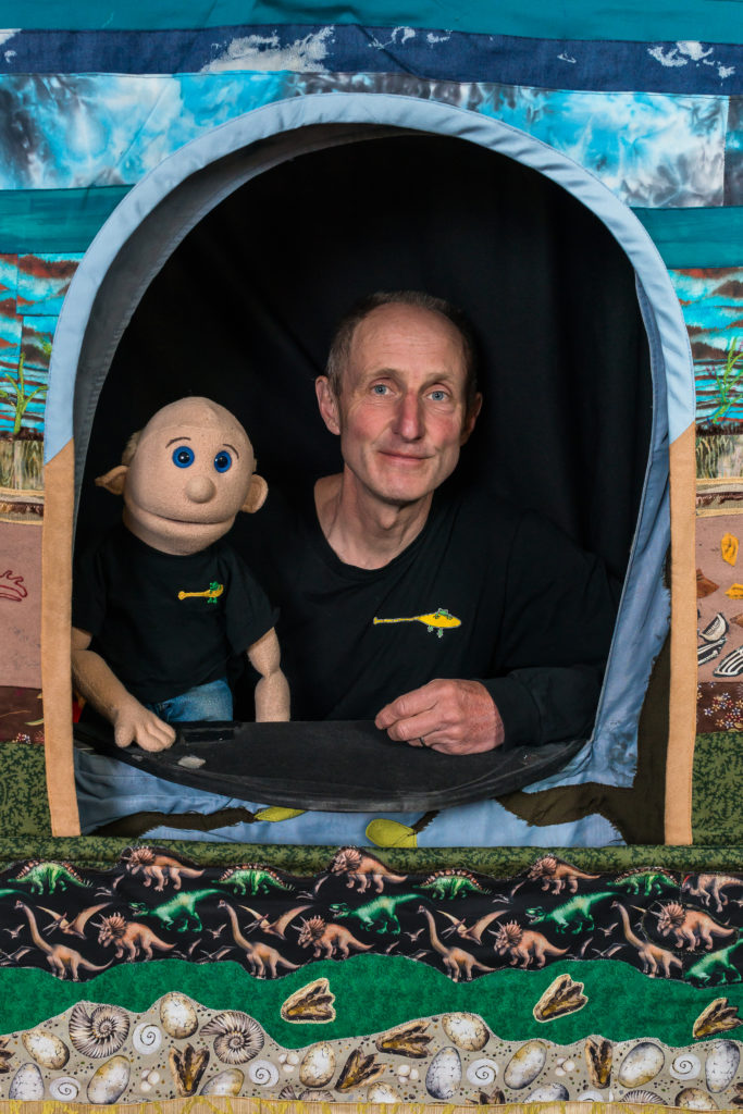 Glen with puppet of Glen